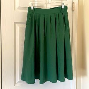 ModCloth Brand Green Midi Skirt
